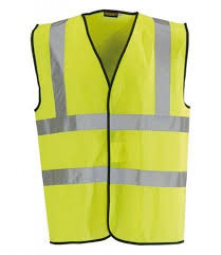 X-Large Safety Vest Waist Coat Hi Viz with 3M Reflective Tape